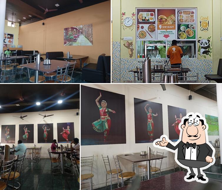 The interior of Hotel Sundaras Egg & Veg