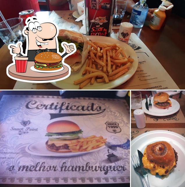 Peça um hambúrguer no Snack Burgeria
