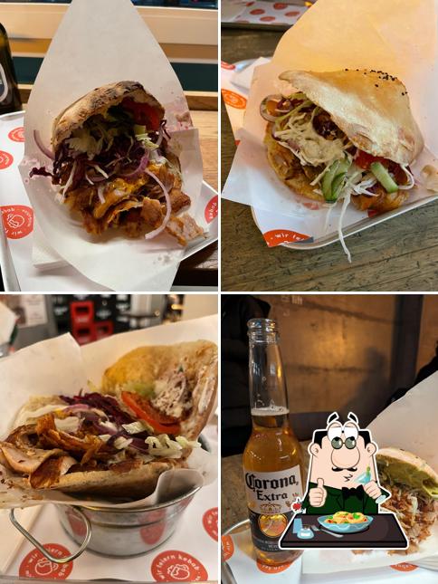 Panino con maiale stirato al mit&ohne kebab