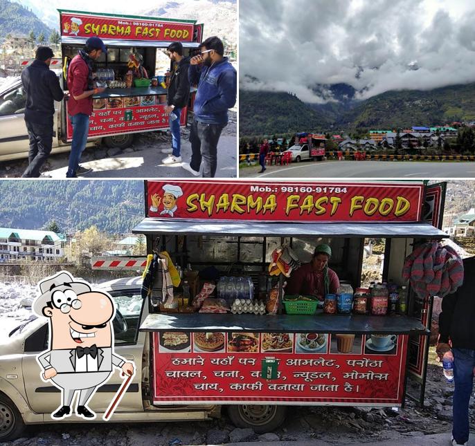 The exterior of Sharma Fast Food