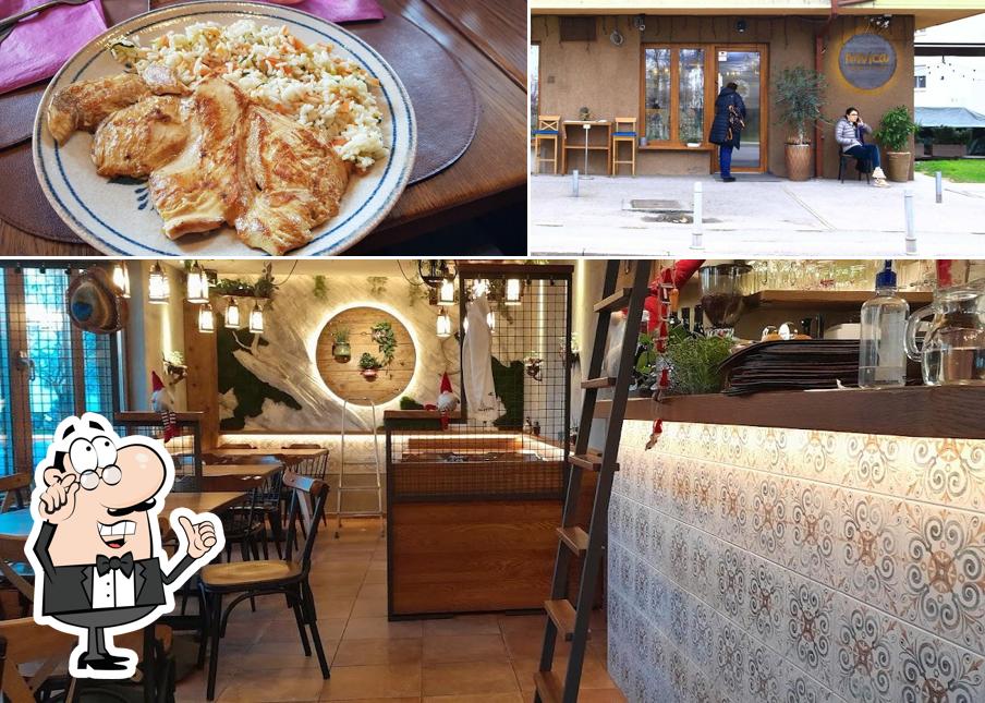 Gli interni di Bistro Mrvica