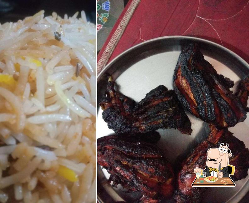 Food at New A-One Restaurant