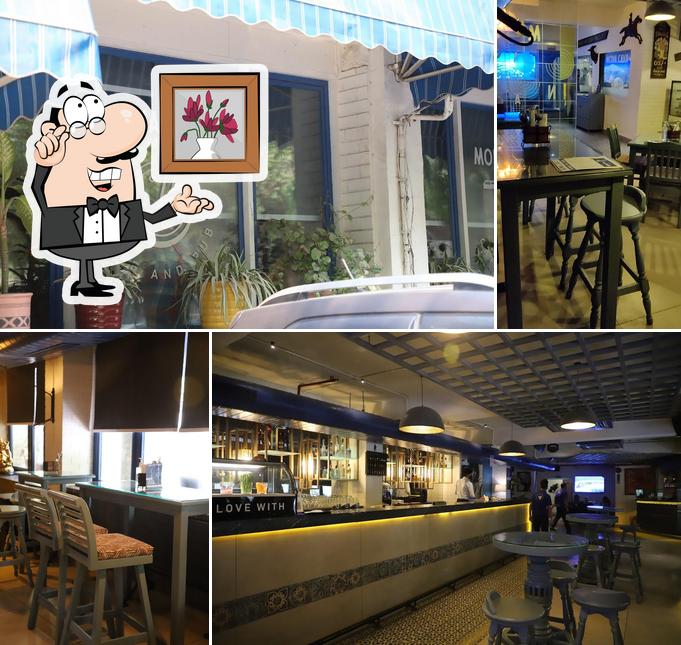 The interior of MONA CAVA CAFE AND PUB