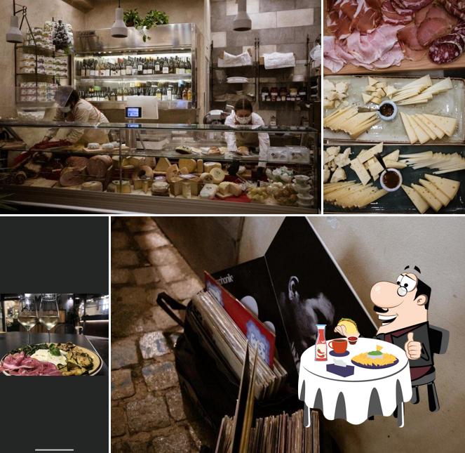 Piatto di formaggi al Latteria