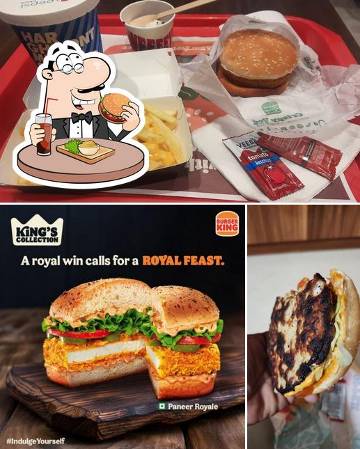 Try out a burger at Burger King