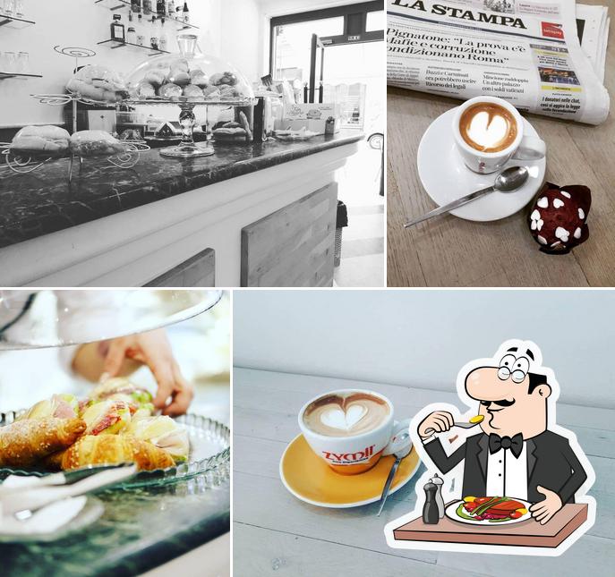 Cibo al Bar Caffetteria Cappuccino Rosso