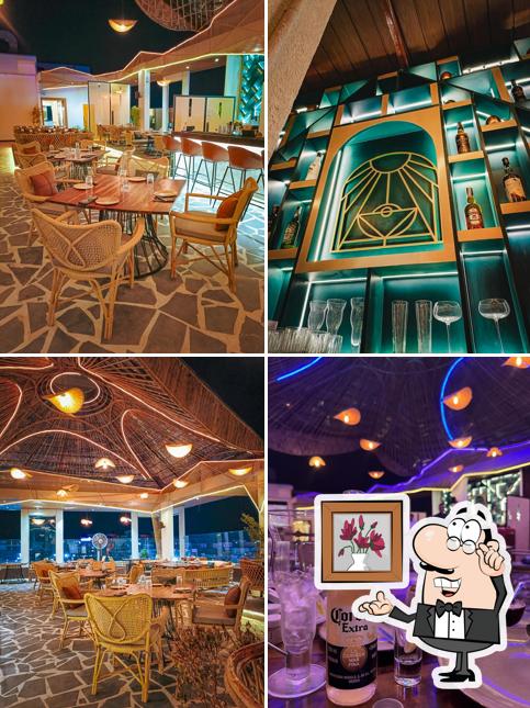 The interior of Iris Indore