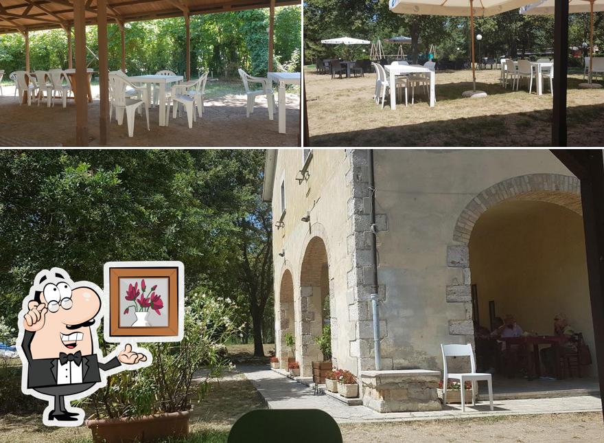 Gli interni di Locanda del pianoro