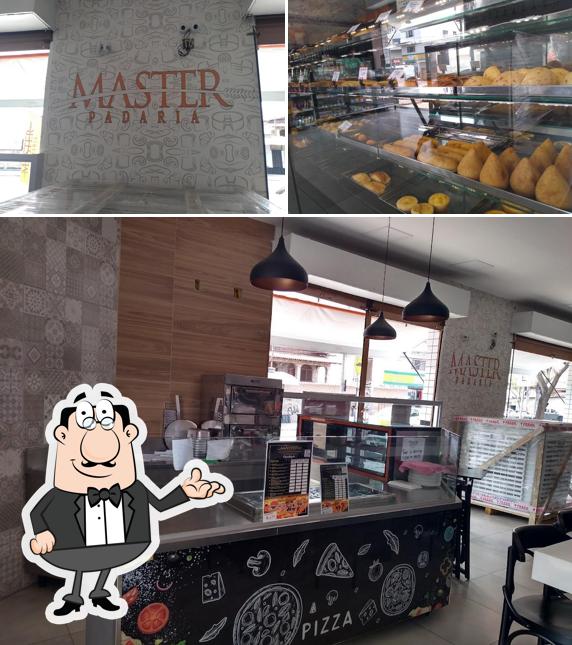 O interior do Padaria Master Pão