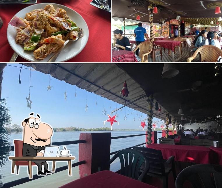 Take a seat at one of the tables at Seamen's Nest