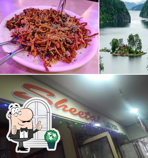This is the image showing exterior and food at Sheetal Fast Food