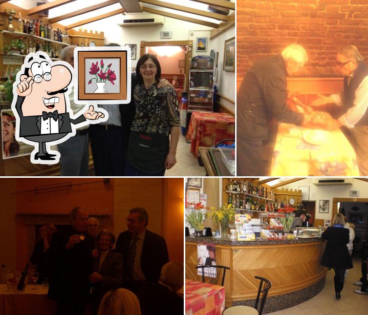 Gli interni di Osteria dei Mercanti