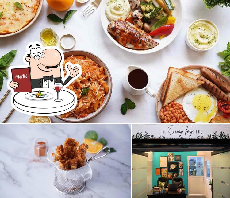 This is the image displaying food and interior at The Orange Twigs Cafe