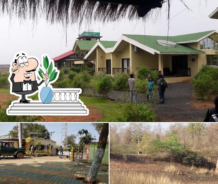 Take a look at the outside part of THE PUGMARK JUNGLE LODGE, Moharli Gate, Tadoba