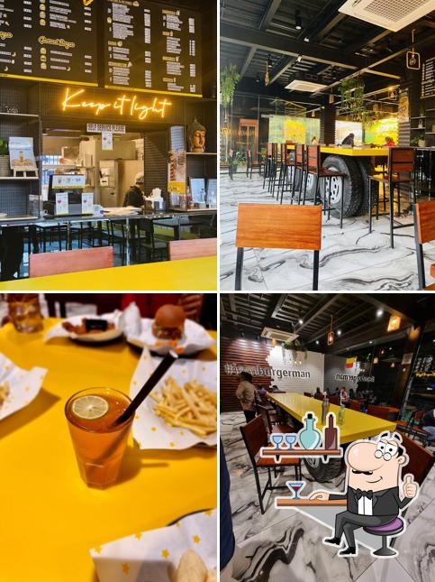 The interior of BurgerMan