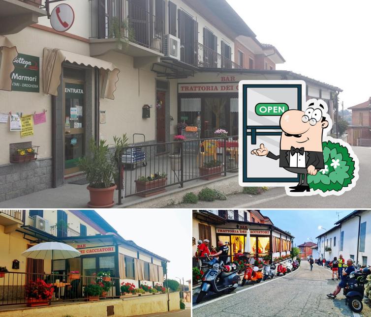 La esterno e cibo del ristorante