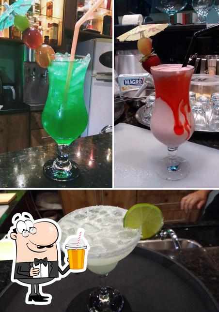 Você pode desfrutar de uma bebida do menu