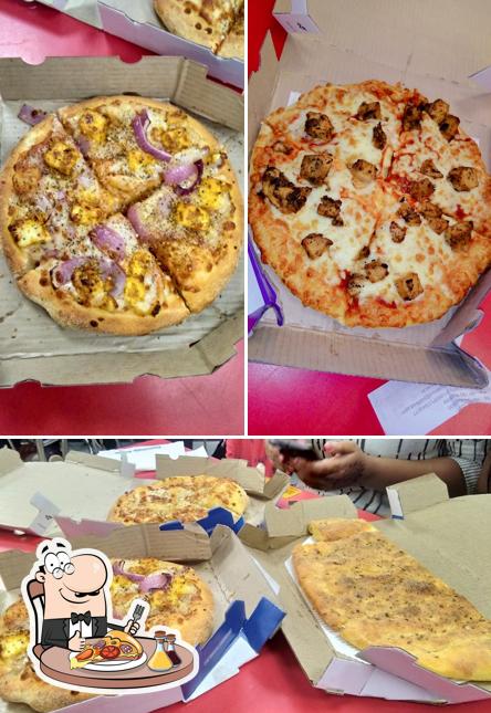 Try out pizza at Rex Plaza