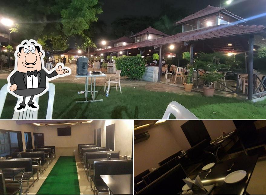 The interior of The Village Rangoli Restaurant