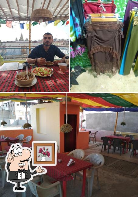 The interior of Tyagis Roof Top Restaurant