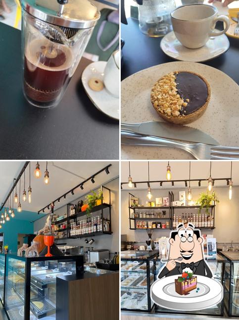 Bolo de chocolate em Sublime Cafeteria