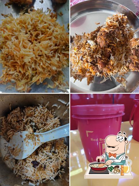 Fried rice at Red Bucket Biryani Machavaram