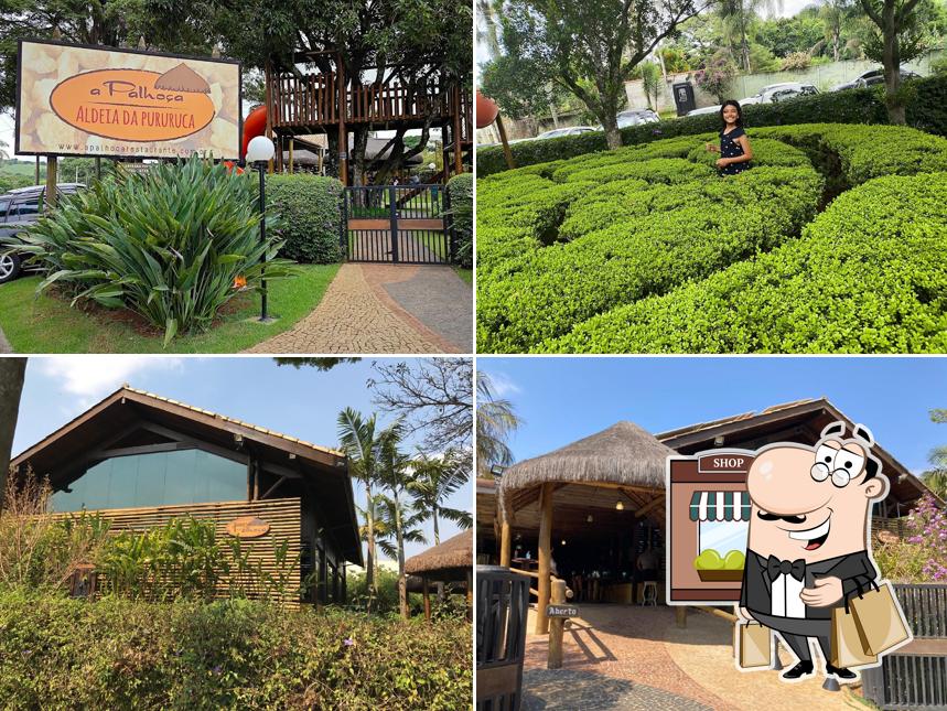 a área exterior é uma característica importante do A Palhoça