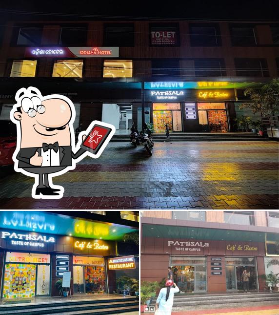 The exterior of Pathsala Cafe - Restaurant in Khandagiri Bhubaneswar