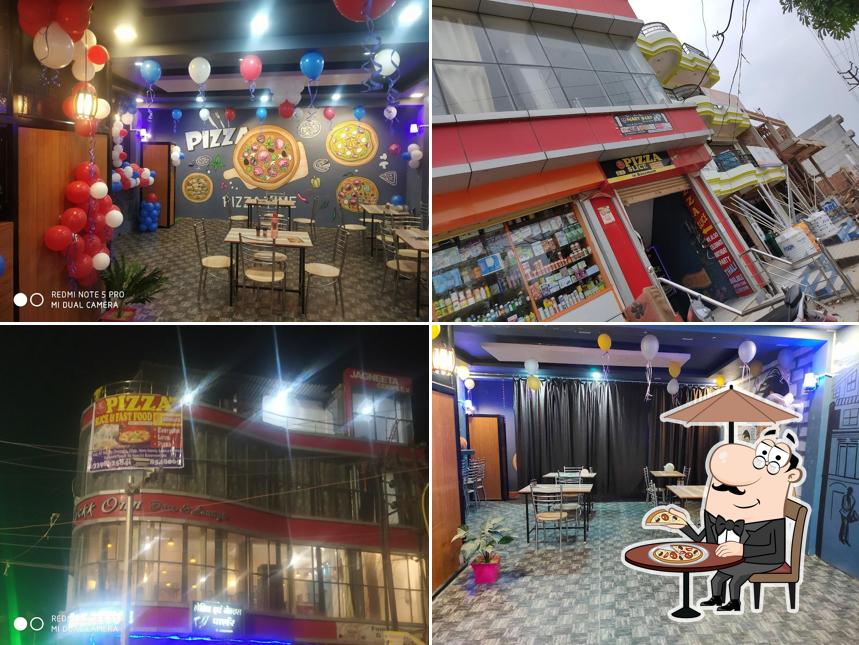 Among different things one can find exterior and interior at Pizza Slice and Fast Food