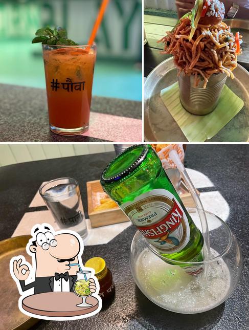 The image of drink and food at Saket Social