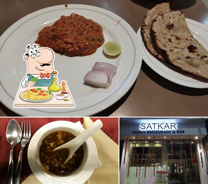 This is the image depicting food and exterior at Satkar Family Restaurant & Bar