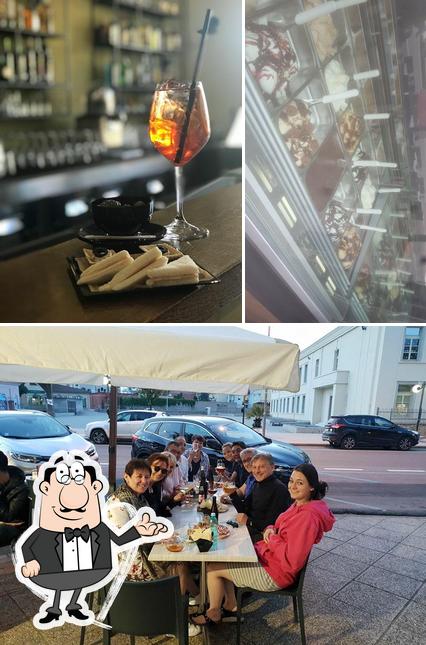 La foto di interni e vino da Café Noir Lounge Bar Gelateria Artigianale