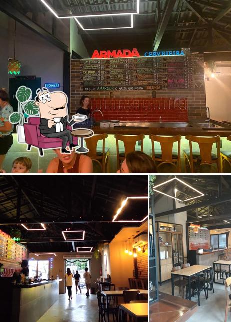 O interior do ARMADA Cervejeira