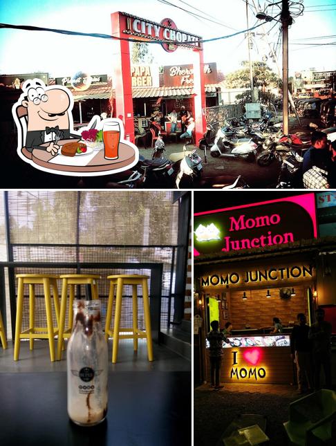 See this picture of Super Cafe