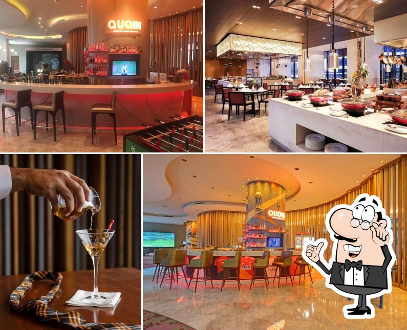 Take a seat at one of the tables at Quoin