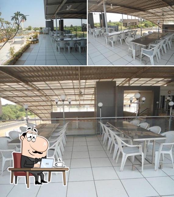 The interior of Morli Terrace Garden Restaurant