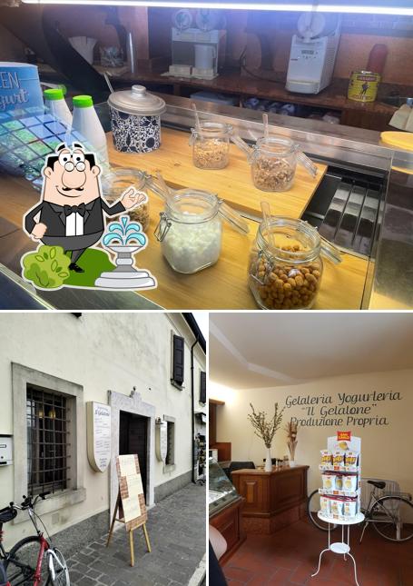 Tra le varie cose da Il Gelatone di Squassoni Francesca e Valentina S.n.c. si possono trovare la esterno e bevanda