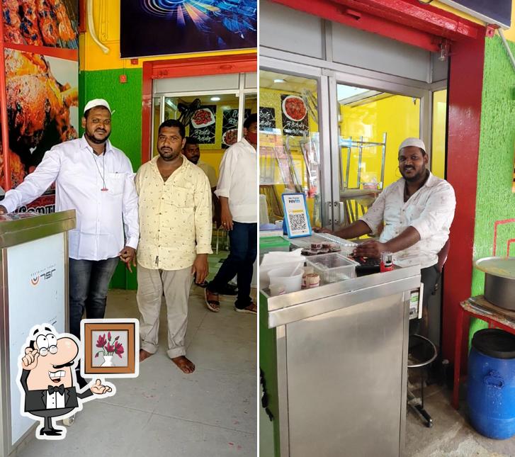 The interior of New Ambur Briyani Sadaam Huseen