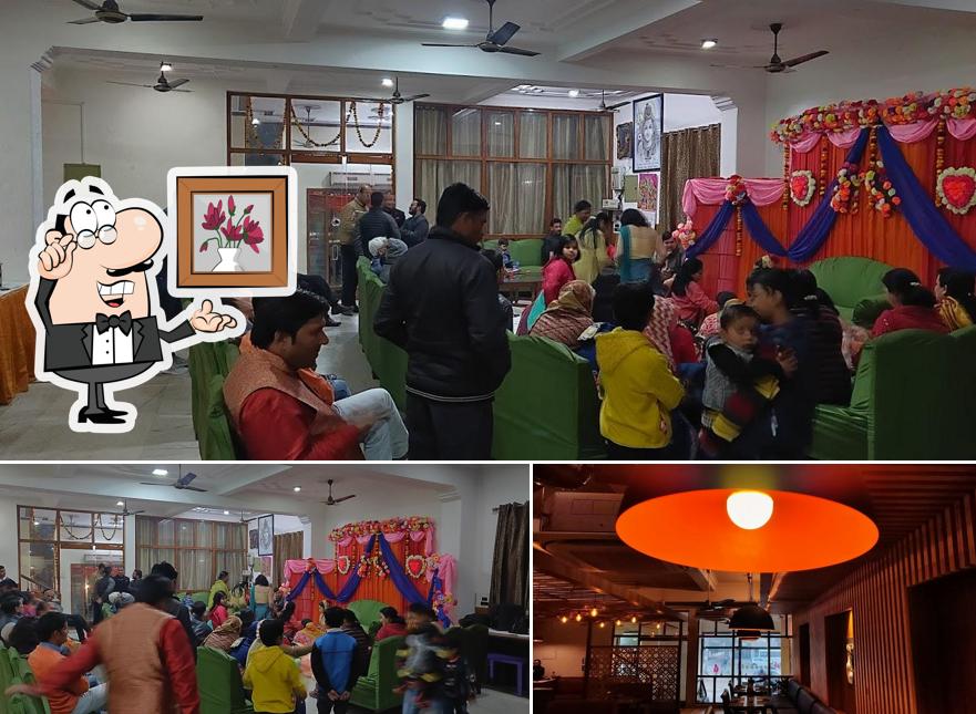 The interior of Maheshwari Restaurant