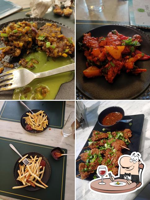 Food at Knife and Plate