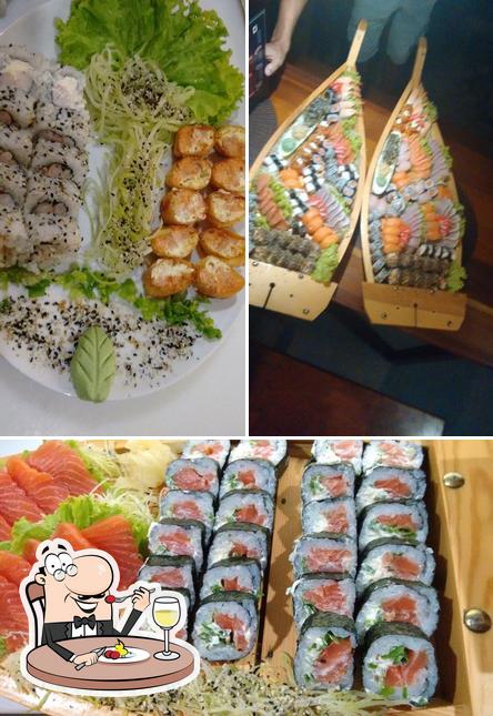 Comida em Sushi Bar Art Japonesa