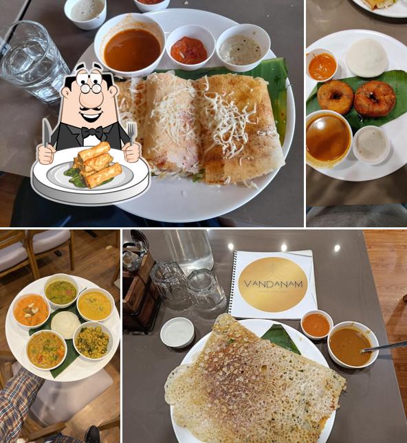 Spring rolls at Vandanam South Indian Food Joint