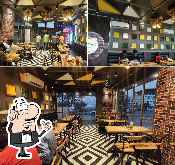 The interior of La Pino'z Pizza-Wazidpur, Jaunpur, (UP)