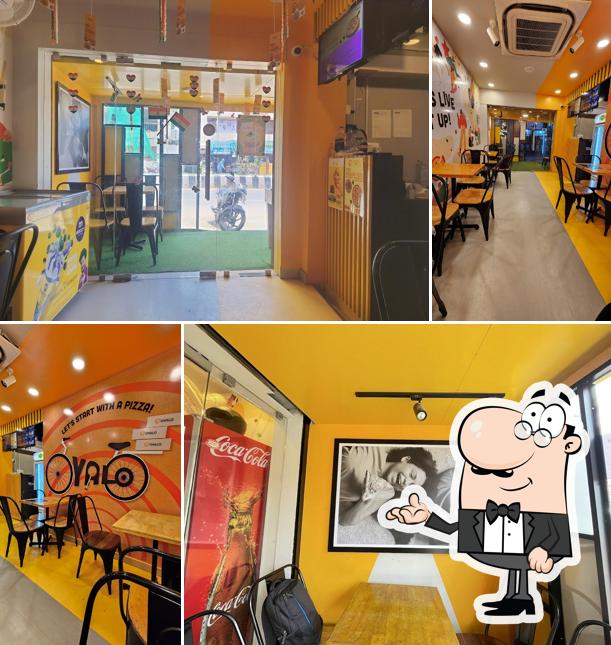 The interior of Oyalo pizza Thanjavur