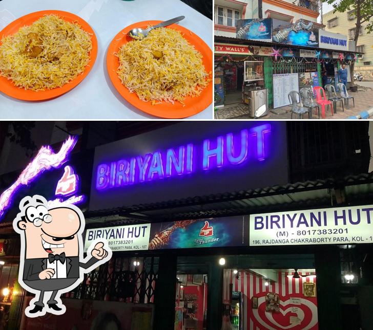 The restaurant's interior and food