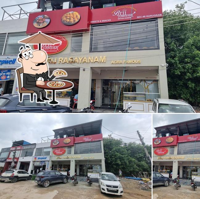 The exterior of Brij Rasayanam- Best Sweet Shop in Gurgaon Restaurant in Gurgaon