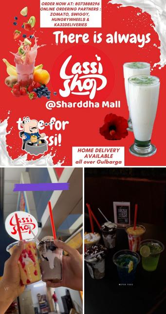 Food at Lassi Shop gulbarga