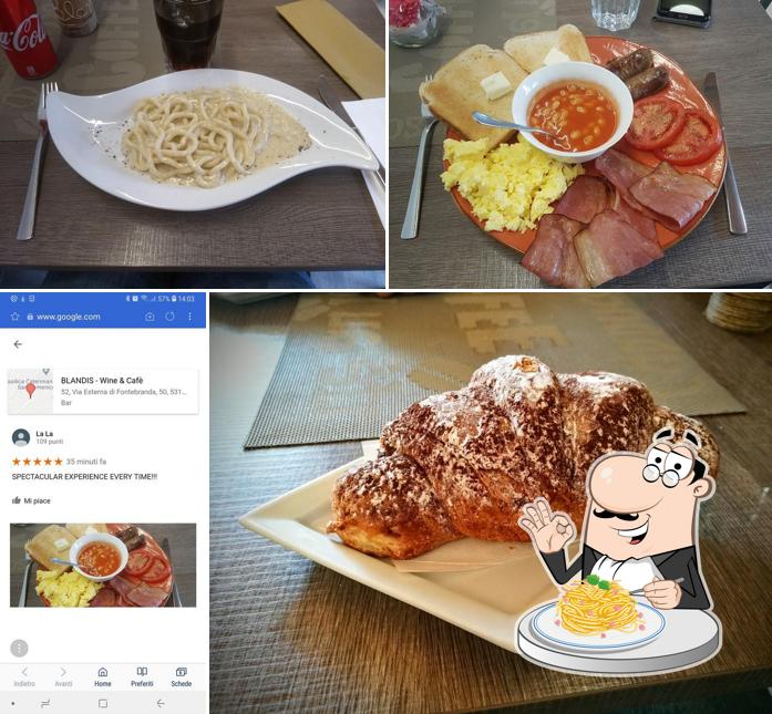 Spaghetti alla carbonara al Blandis Cafè & Wine Bar