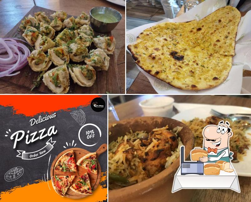 Garlic bread at Chef's diary food