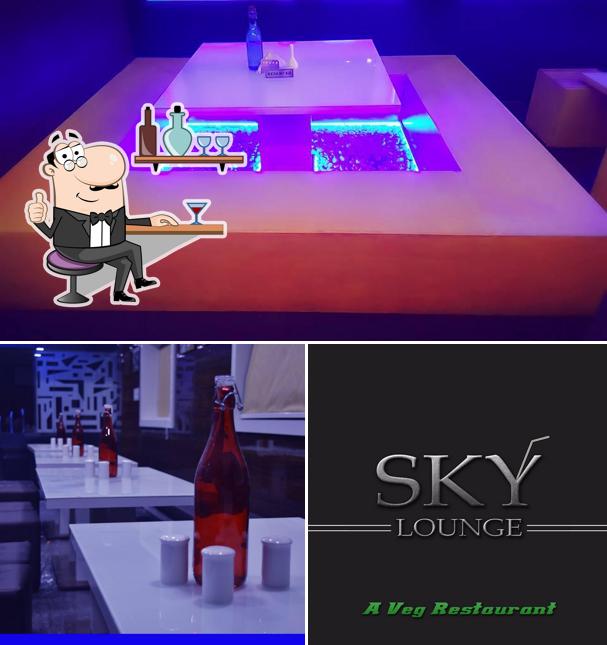 The interior of Sky Lounge